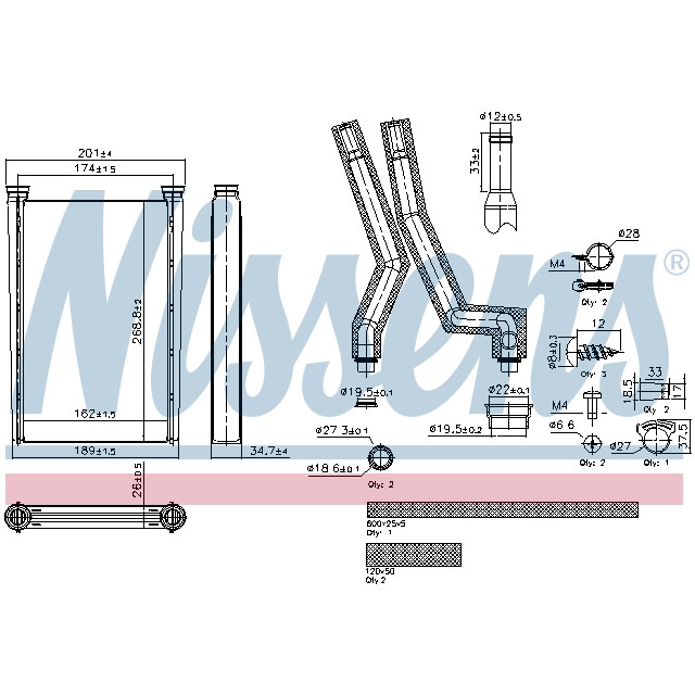 NISSENS HEATER TO SUIT MERCEDES