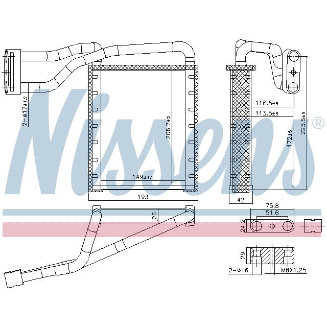 NISSENS HEATER TO SUIT LCV