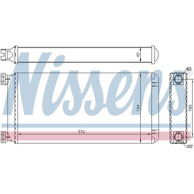 71302 NISSENS HEATER TO SUIT DAF