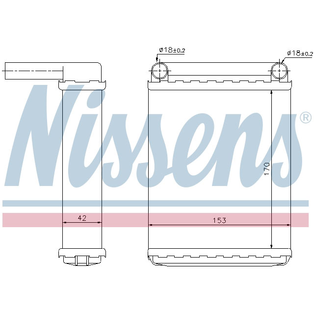 NISSENS HEATER TO SUIT MERCEDES