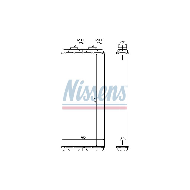 72048 NISSENS HEATER TO SUIT MERCEDES