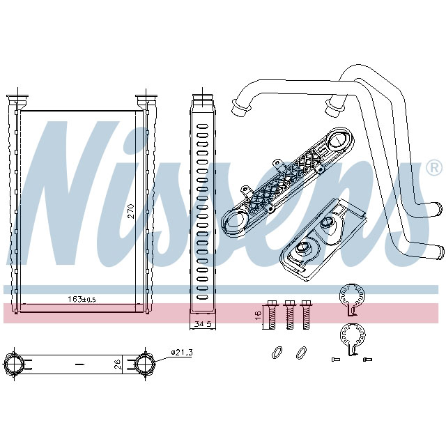 72054 NISSENS HEATER TO SUIT MERCEDES