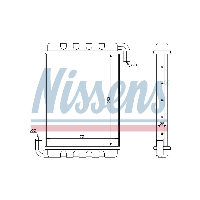 NISSENS HEATER TO SUIT SCANIA