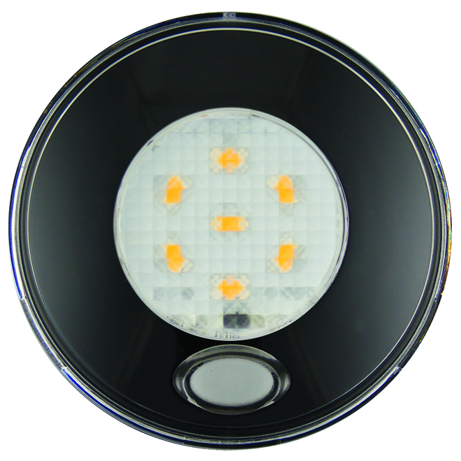 Round Interior Switched Lamp - Black