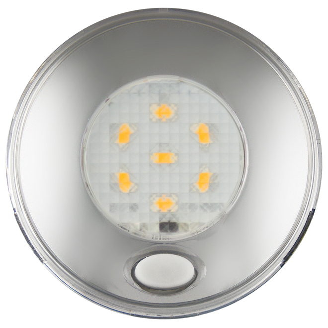 Round Interior Switched Lamp - Chrome