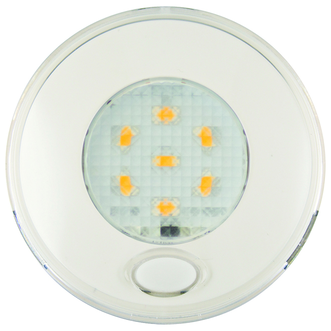 Round Interior Switched Lamp - White