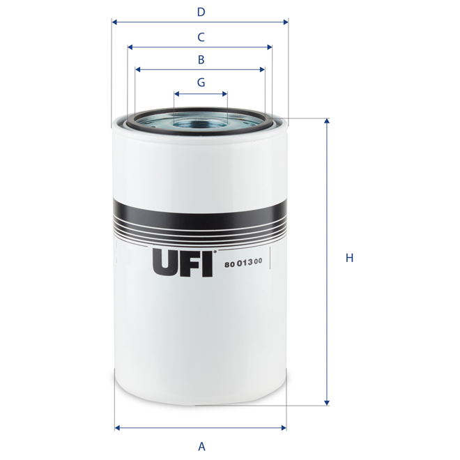 80-013-00 UFI OIL SPIN-ON FILTER