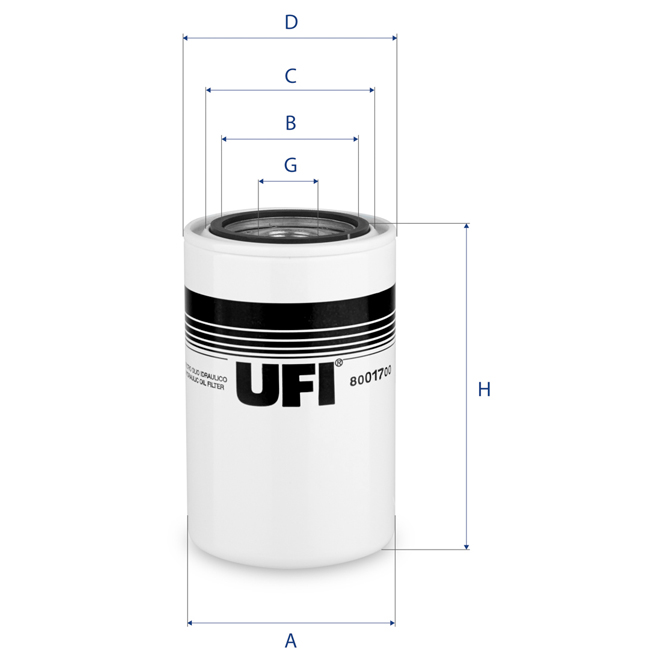 80-017-00 UFI FILTER SPARE PART