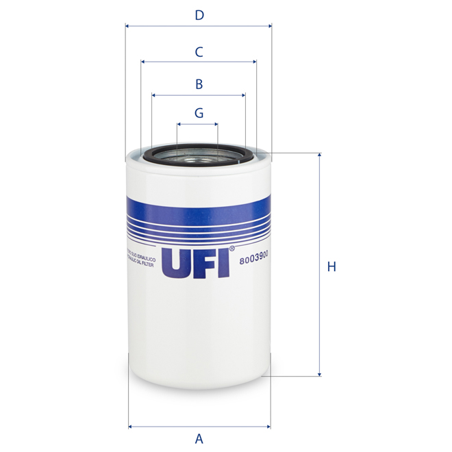 80-039-00 UFI OIL SPIN-ON FILTER
