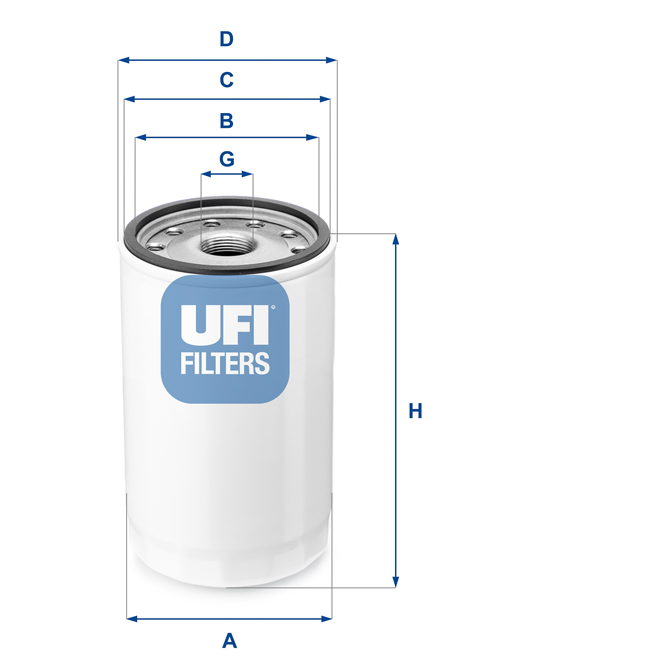 80-043-00 UFI OIL SPIN-ON FILTER