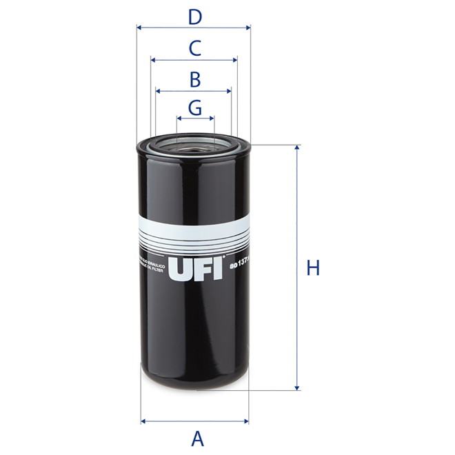 80-137-00 UFI OIL SPIN-ON FILTER