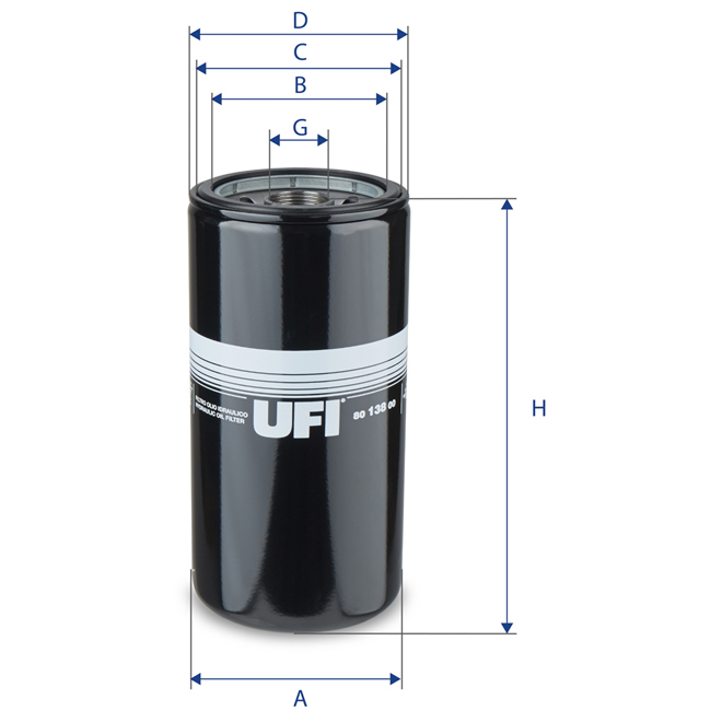 80-138-00 UFI OIL SPIN-ON FILTER