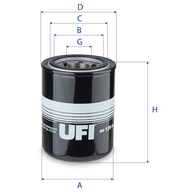 80-139-00 UFI OIL SPIN-ON FILTER
