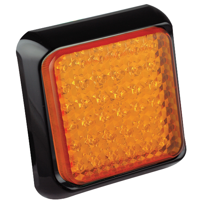 Square Indicator Lamp - Black Bracket