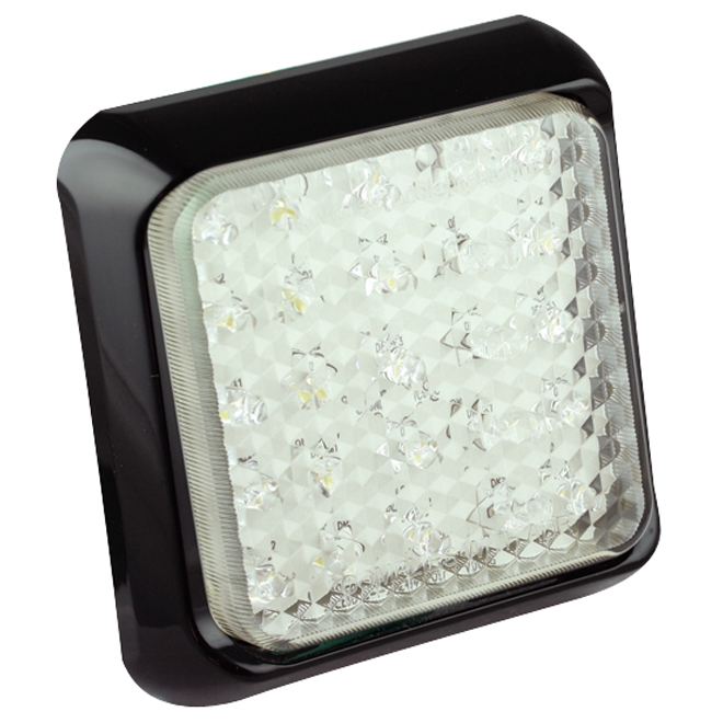 Square  Reverse Lamp - Black Bracket