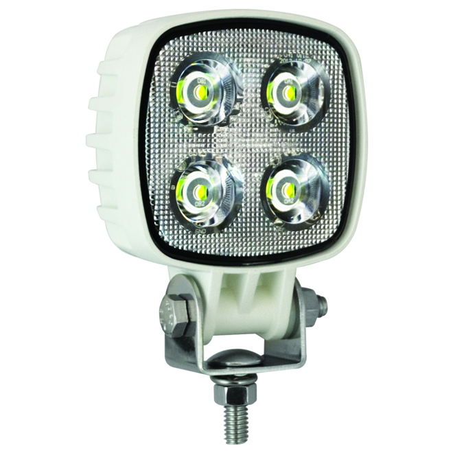 Compact Square Work Lamp - White