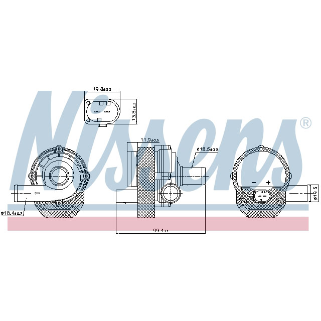 NISSENS WATER PUMP TO SUIT LCV