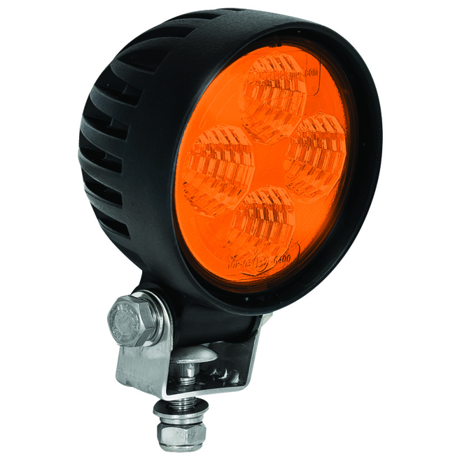 Compact Round Work Lamp - Amber Output