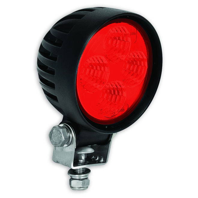 Compact Round Work Lamp - Red Output