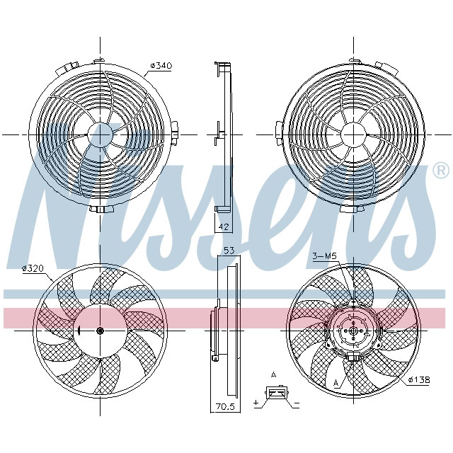 NISSENS FAN TO SUIT LCV