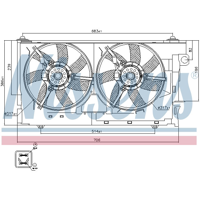 NISSENS FAN TO SUIT LCV
