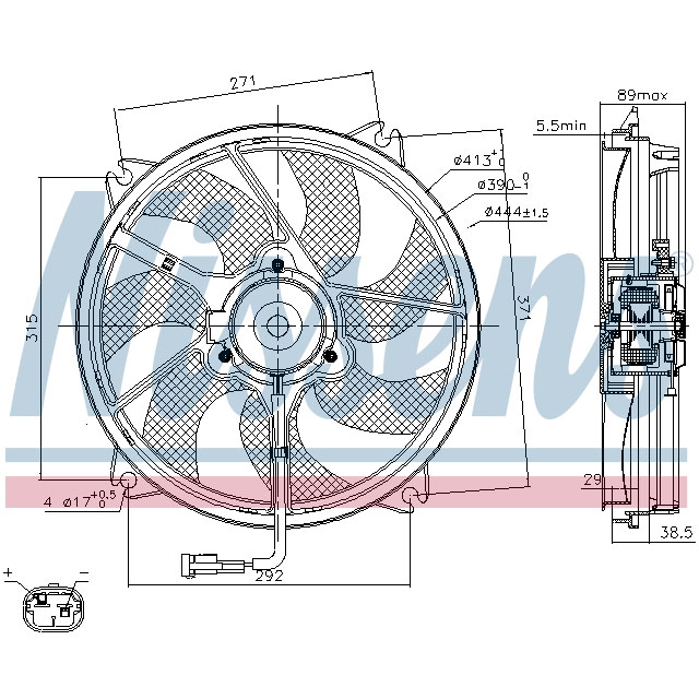 NISSENS FAN TO SUIT LCV