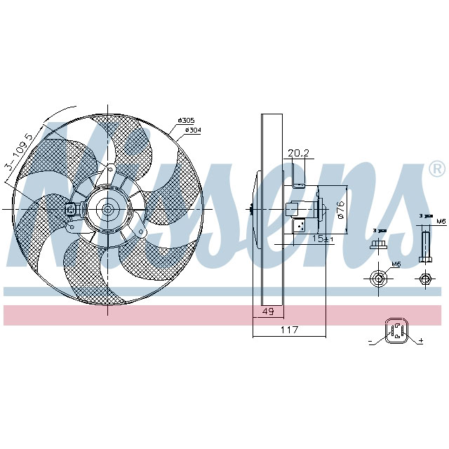 NISSENS FAN TO SUIT LCV