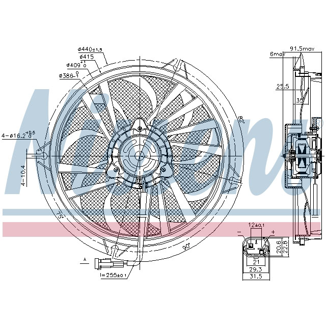 NISSENS FAN TO SUIT LCV