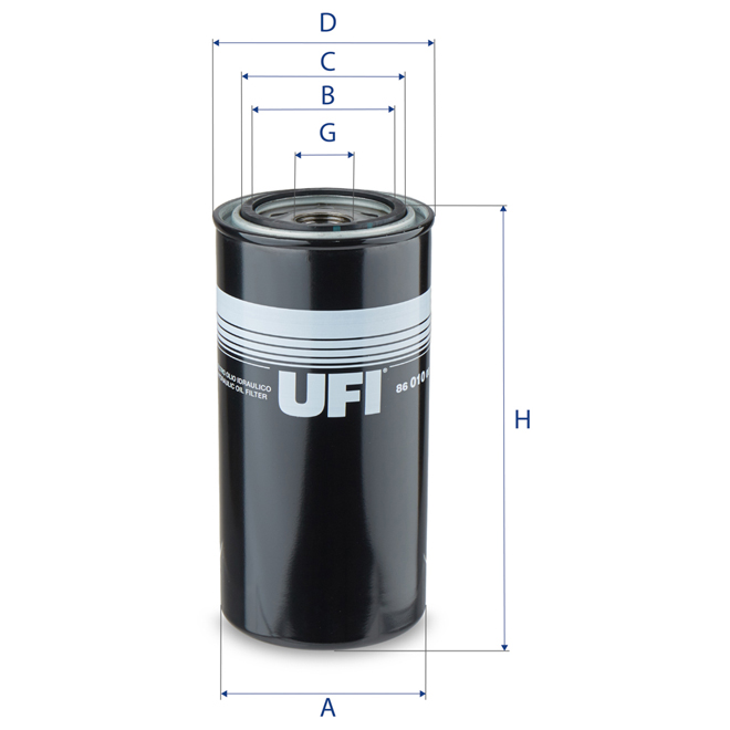 86-010-00 UFI OIL SPIN ON FILTER