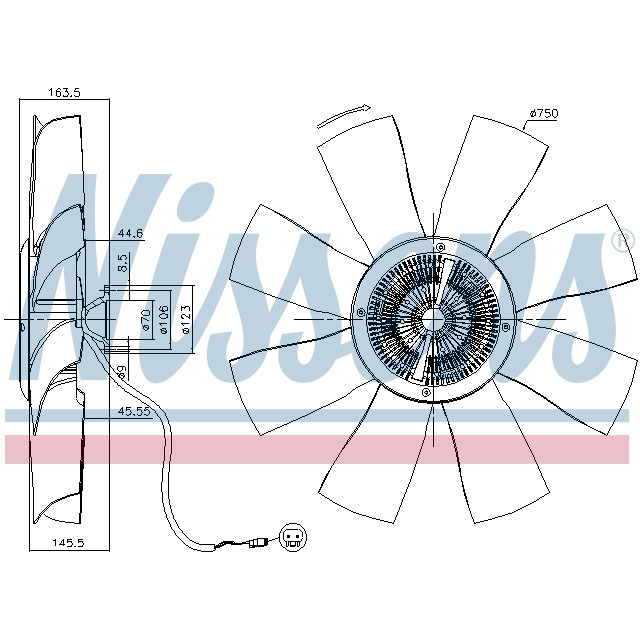 NISSENS FAN CLUTCH TO SUIT SCANIA