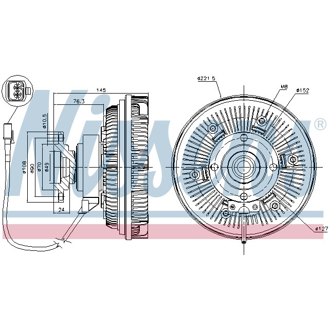 NISSENS FAN CLUTCH TO SUIT MAN
