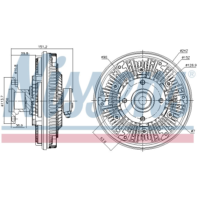 NISSENS FAN CLUTCH TO SUIT MAN
