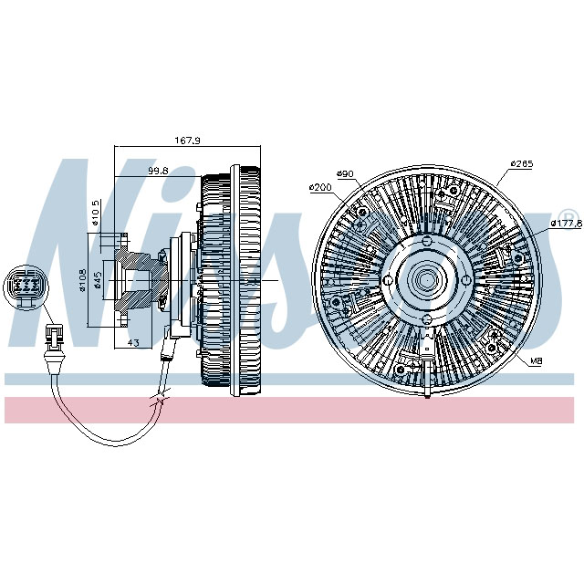 NISSENS FAN CLUTCH TO SUIT MAN