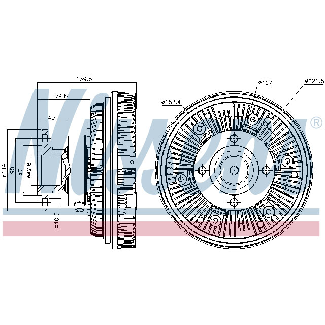 NISSENS FAN CLUTCH TO SUIT MAN