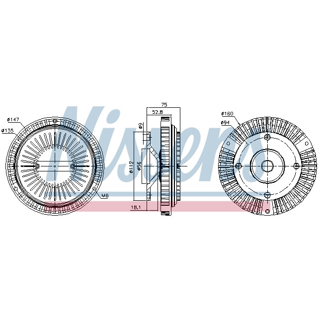 NISSENS FAN CLUTCH TO SUIT MERCEDES