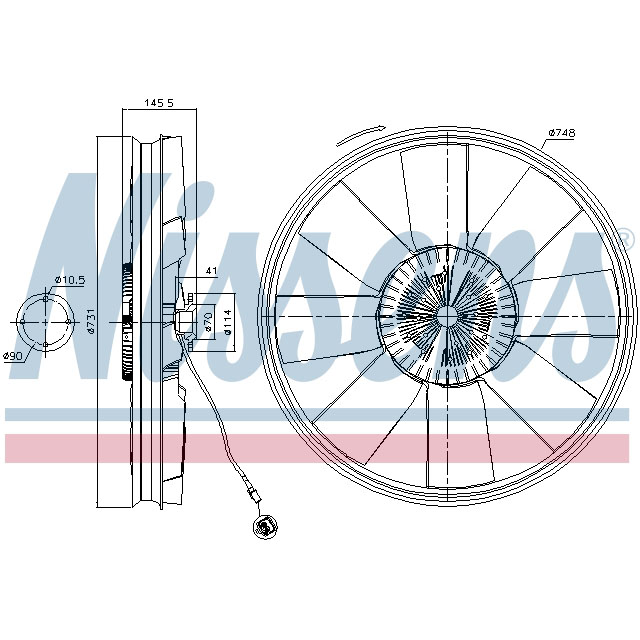 NISSENS FAN CLUTCH TO SUIT MAN