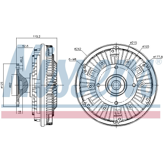 NISSENS FAN CLUTCH TO SUIT IVECO