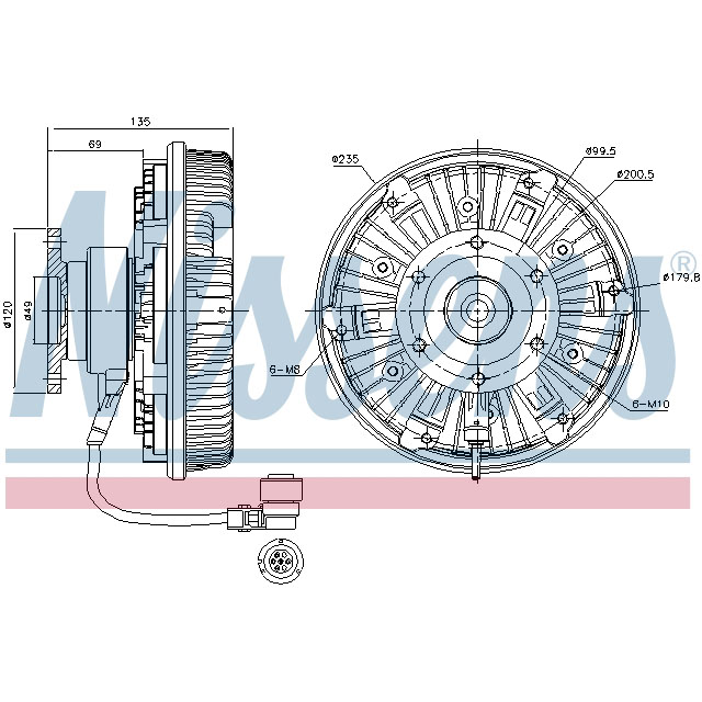 NISSENS FAN CLUTCH TO SUIT MERCEDES
