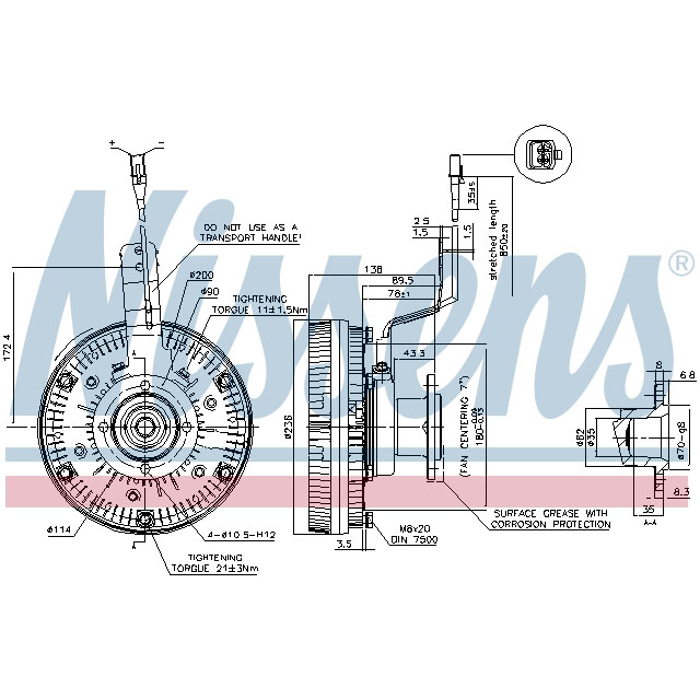 NISSENS FAN CLUTCH TO SUIT MAN
