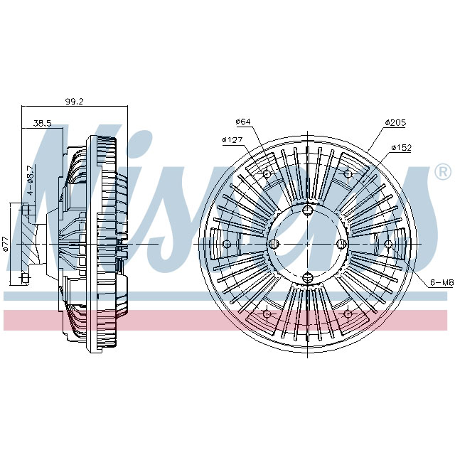 NISSENS FAN CLUTCH TO SUIT MAN