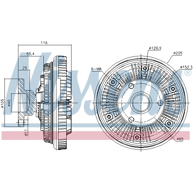 NISSENS FAN CLUTCH TO SUIT IVECO