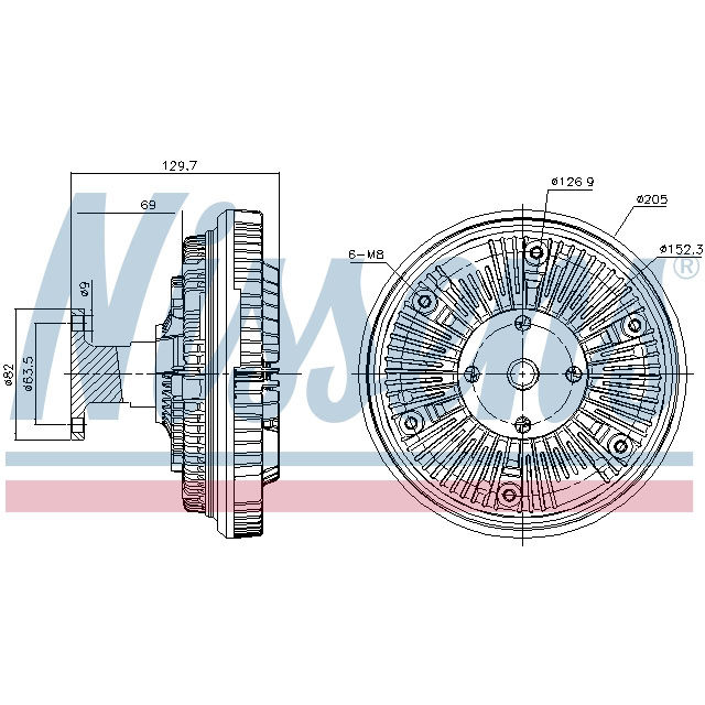 NISSENS FAN CLUTCH TO SUIT MERCEDES