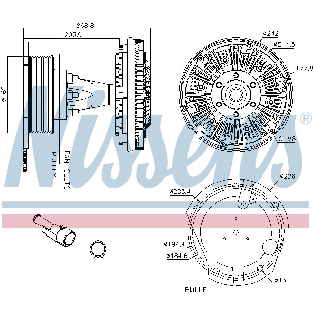 NISSENS FAN CLUTCH TO SUIT IVECO