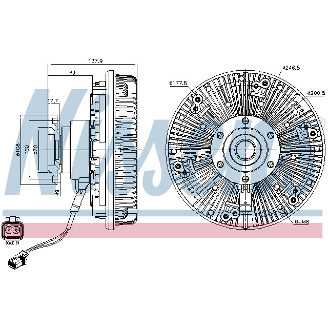 86102 NISSENS FAN CLUTCH TO SUIT MAN