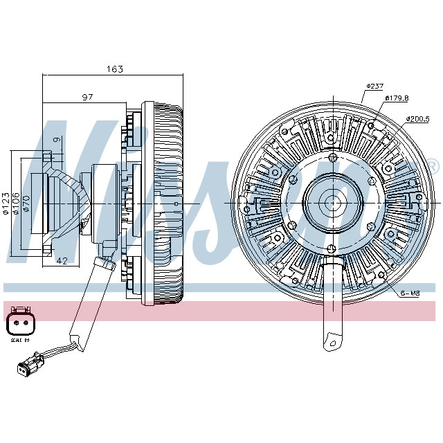 NISSENS FAN CLUTCH TO SUIT SCANIA