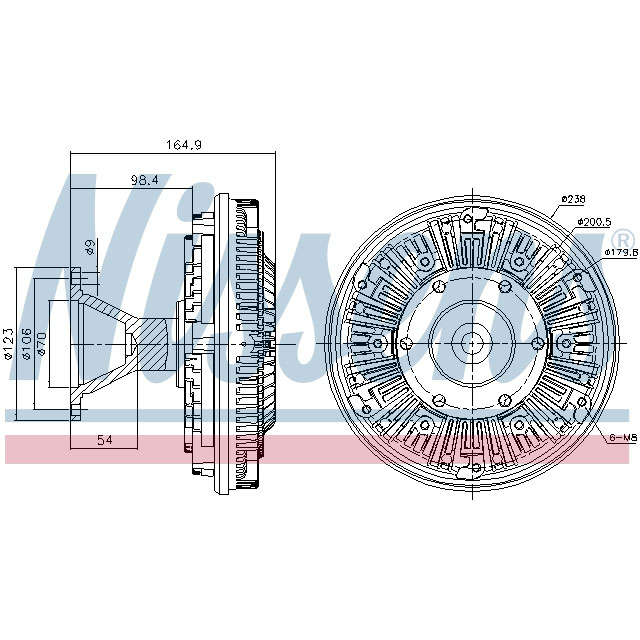 NISSENS FAN CLUTCH TO SUIT SCANIA