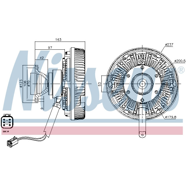 NISSENS FAN CLUTCH TO SUIT SCANIA