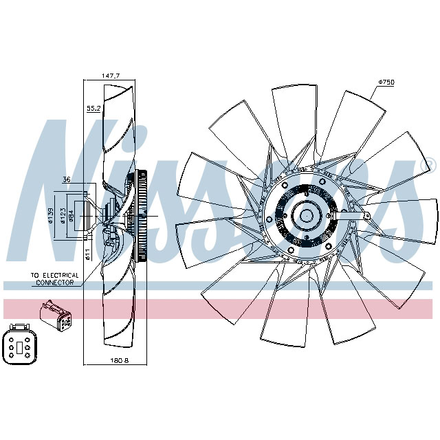NISSENS FAN CLUTCH TO SUIT SCANIA