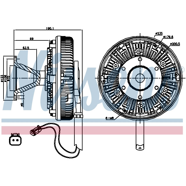 NISSENS FAN CLUTCH TO SUIT SCANIA