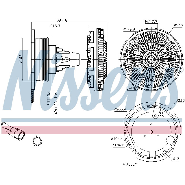 NISSENS FAN CLUTCH TO SUIT IVECO